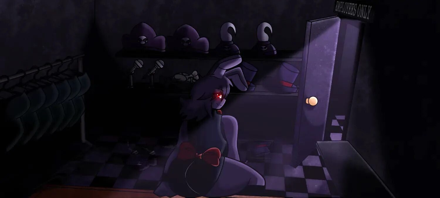 Пять ночей с тянками. Бонни five nights in anime remastered. пять ночей в аниме ремастер. фнаф аниме ремастер. фнаф аниме скримеры.