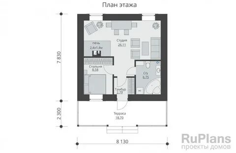 Дом 40 м2