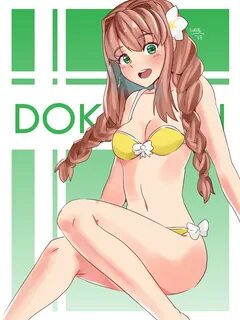 "Just (Swimsuit) Monika" - by Kuroe. Doki Doki Literature Club Know Your Meme