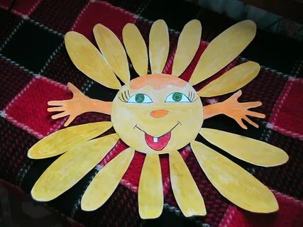 Лучи солнца из бумаги