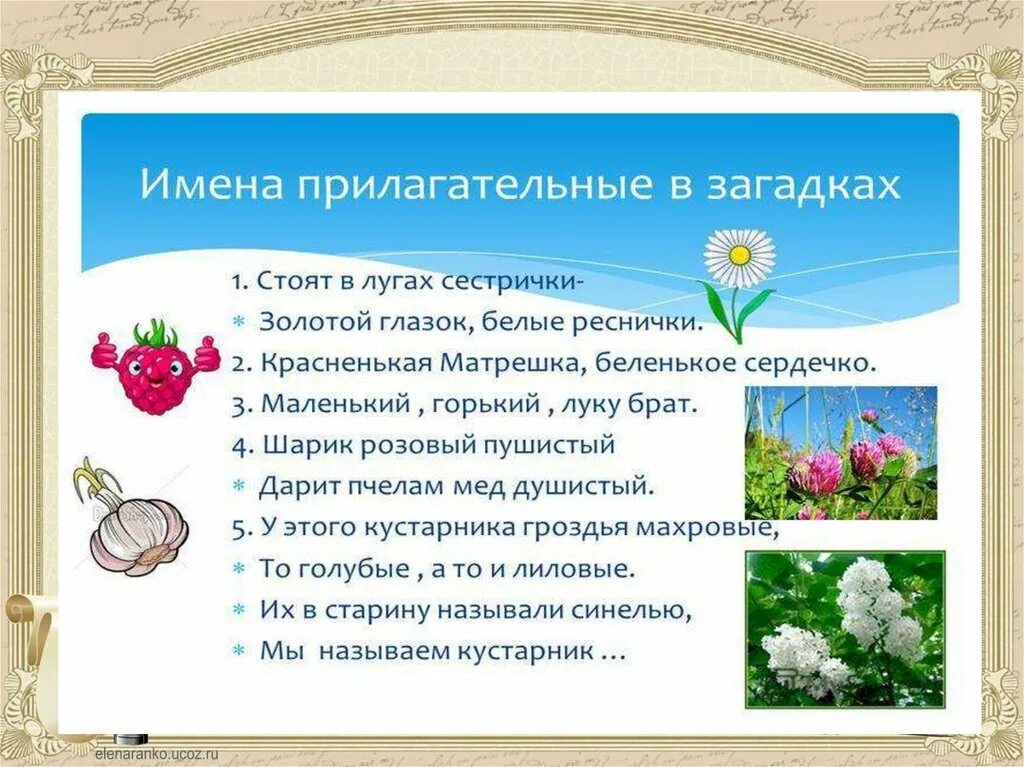 Загадки про имя прилагательное 3 класс. Имена прилагательные в загадках. Проект имена прилагательные в загадках. Загадки в именах прилагательных. Загадки с приоагательным.