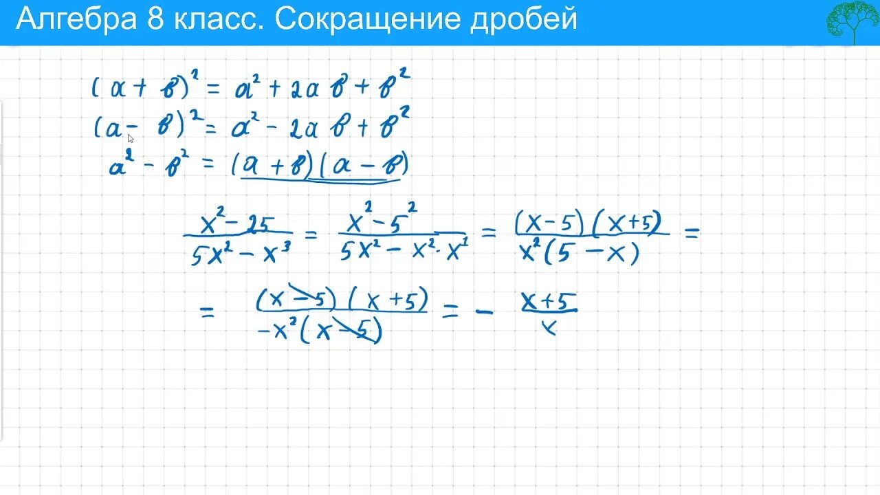 Сократить дробь 8 60. Формулы сокращения дробей. Формула сокращения дробей 8 класс Алгебра. Сократить дробь квадратного трехчлена. Формулы сокращенного умножения дробей 8 класс.