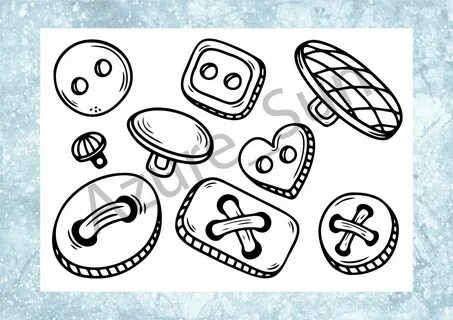 Пуговицы рисунок карандашом