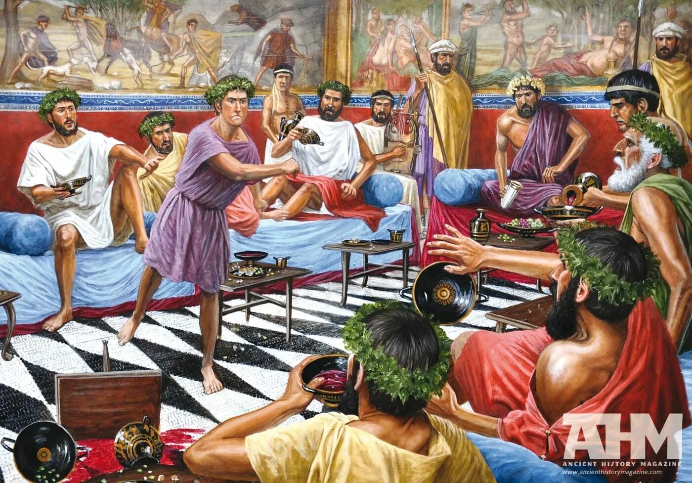 Греческие великие люди. Древняя Греция пир симпосий. Великие греческие картины. Пир в древнем Риме.