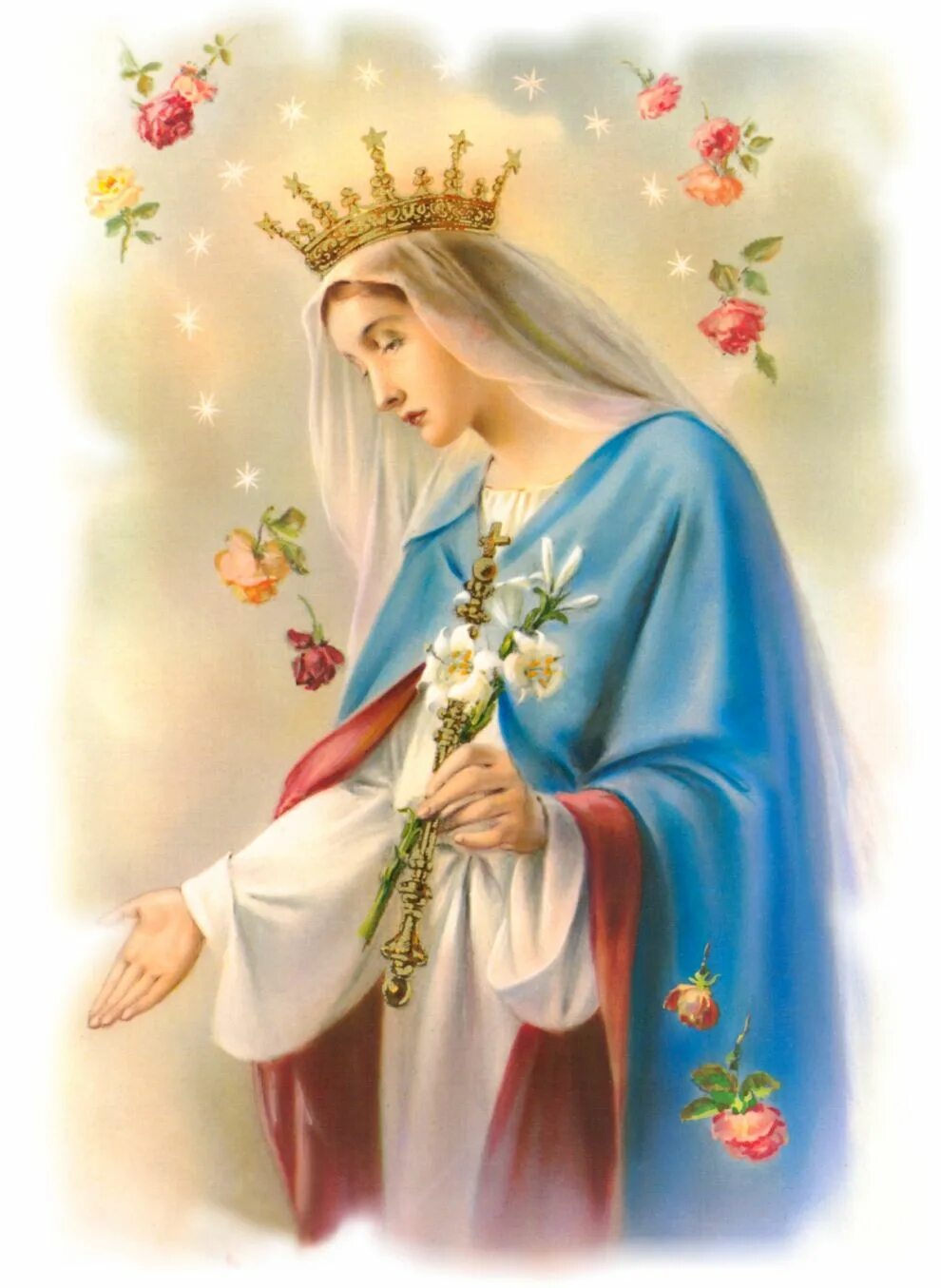 Благовещение у католиков. С праздником Благовещения Пресвятой Богородицы. Икона Непорочное сердце Девы Марии.