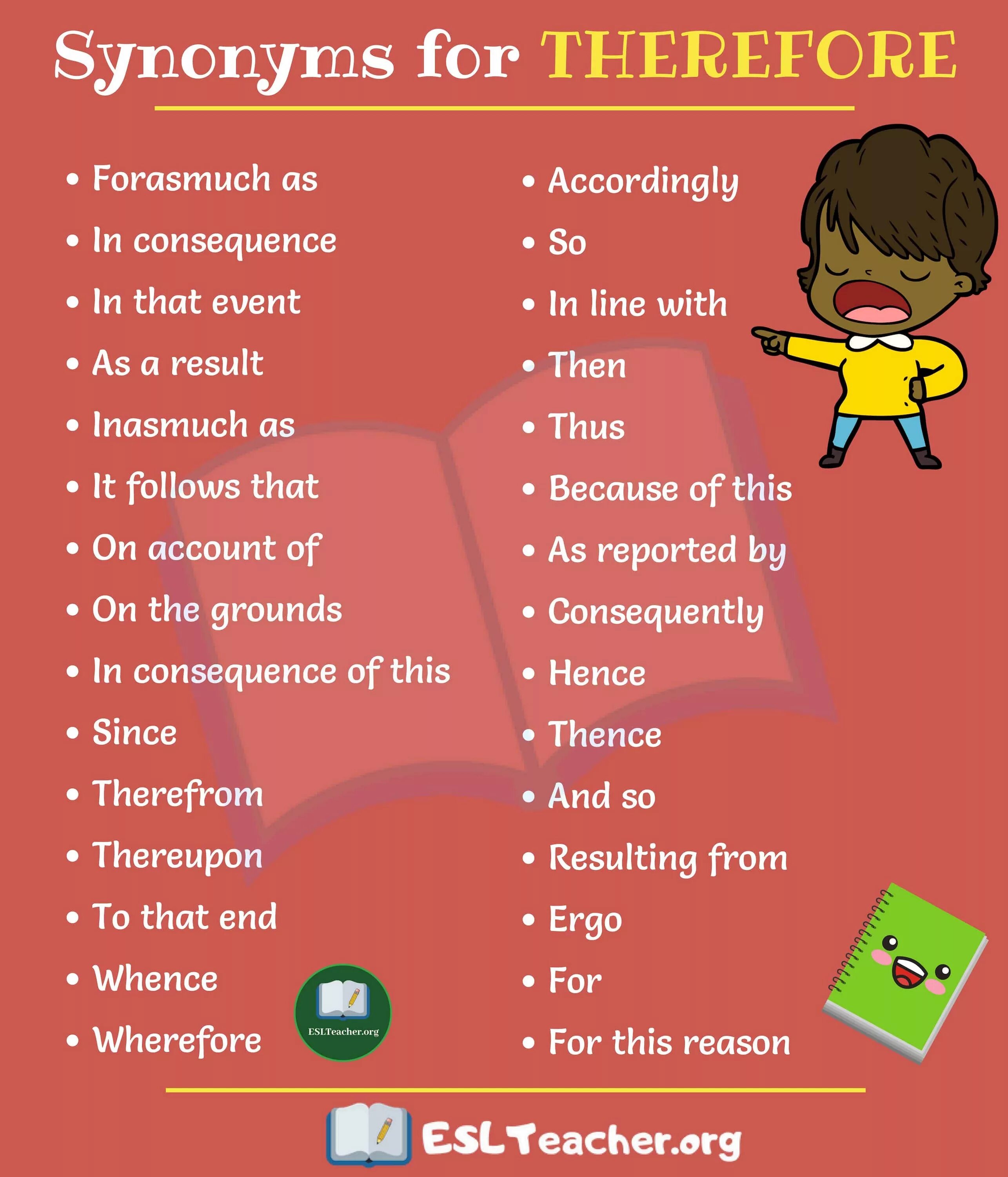 Because therefore. Therefore synonyms. Interesting синонимы на английском. Synonyms for therefore. Therefore синонимы.