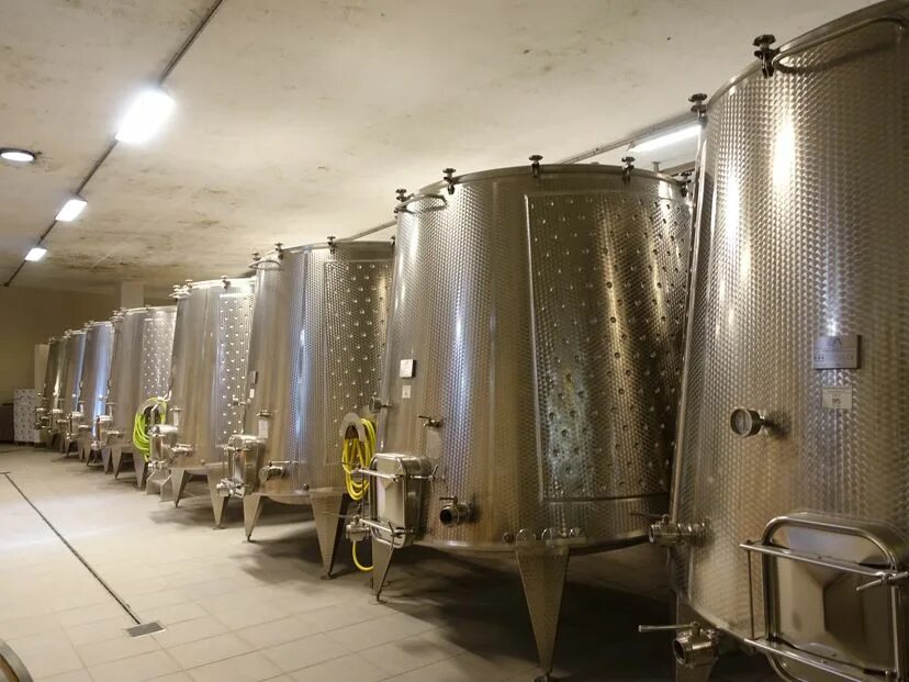 Ферментация вина. Бродильные емкости для вина. Емкость для сбраживания вина. Резервуары для виноделия. Емкости для производства вина.