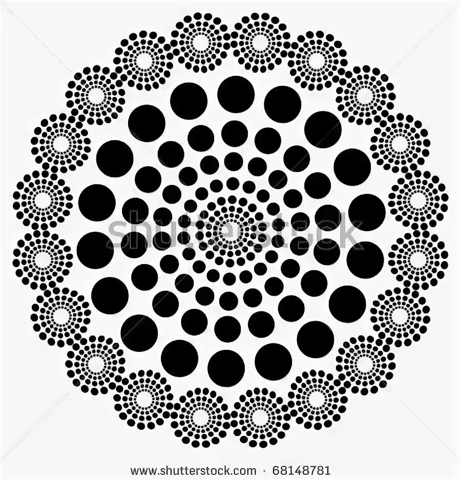 Circular pattern. Circular pattern