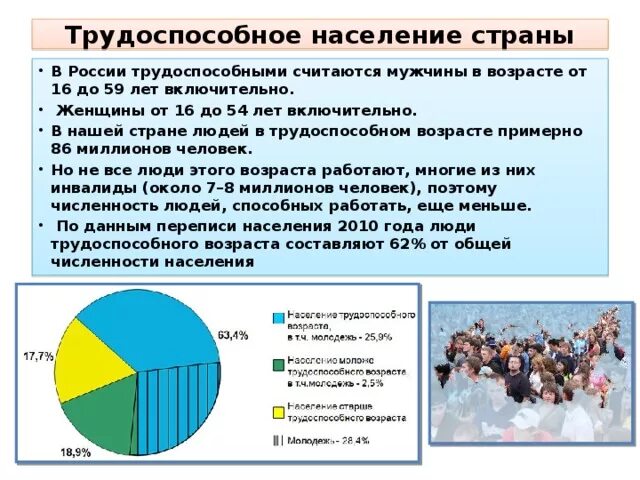 Большая часть составляющей. Трудоспособное население России. Занятость трудоспособного населения. Население в трудоспосном возрасте счттают. Трудоспособное население в трудоспособном возрасте.