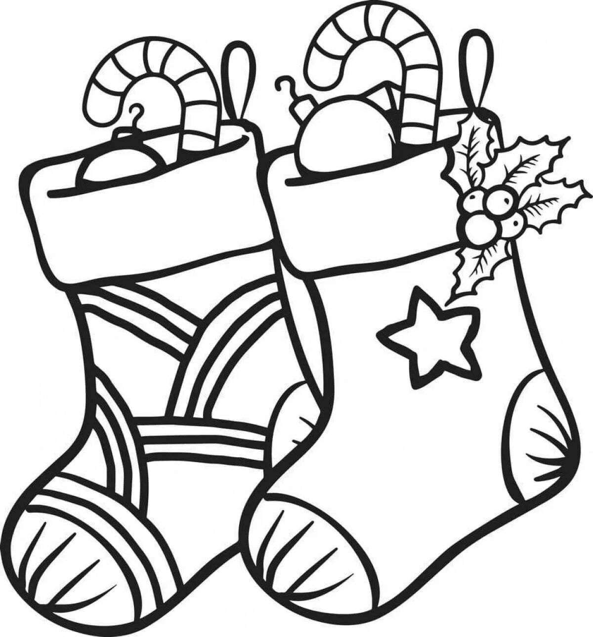Новый год распечатанная. Новогодний сапожок раскраска. Рождественский носок раскраска. Раскраска Новогодняя для детей. Новогодние рисунки.