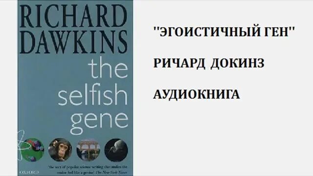Слушать книгу ген. Книги Ричарда Докинза.