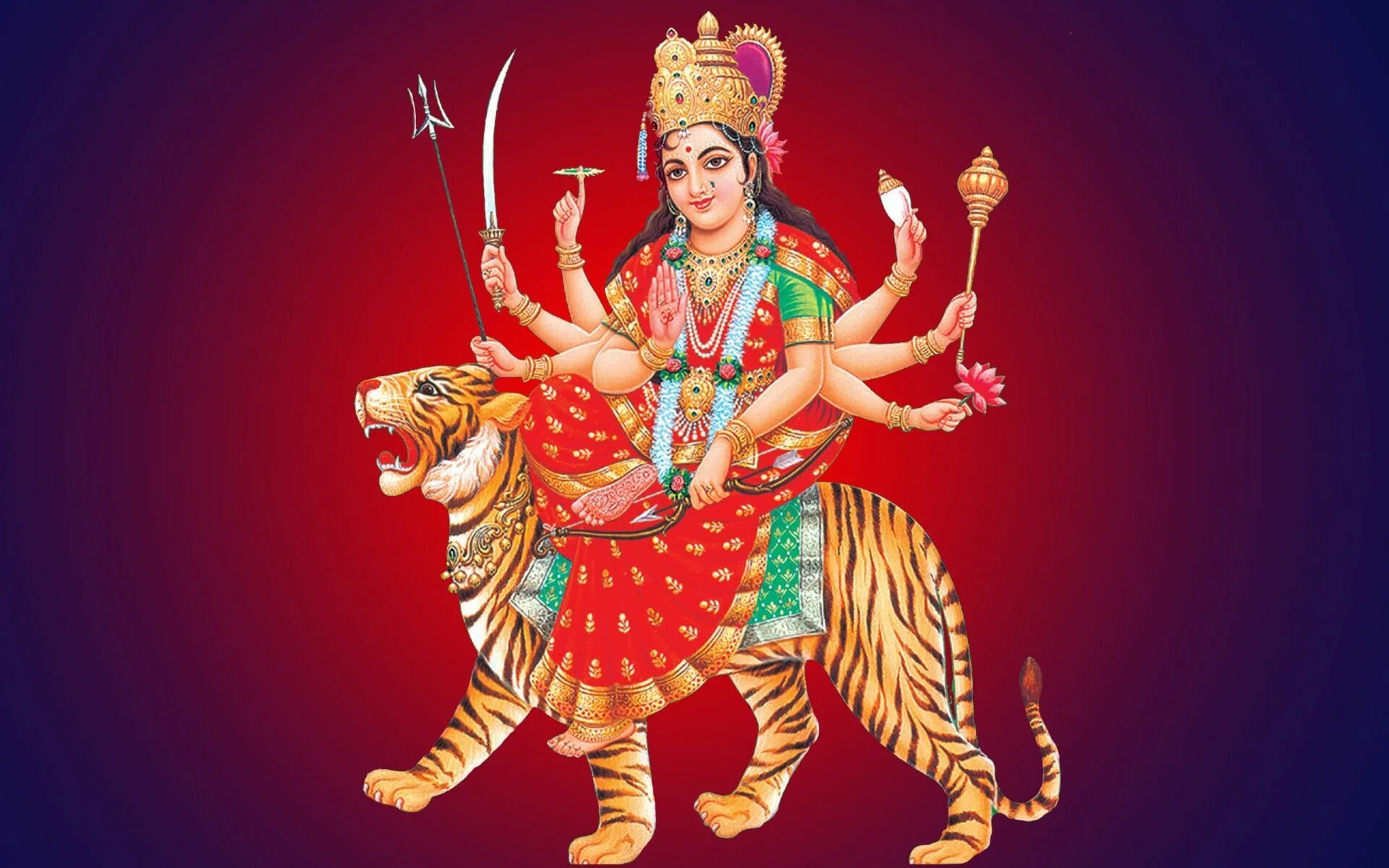 Дурга Наваратри. Наваратри Кали. Богиня Наваратри. Индийская богиня Дурга.