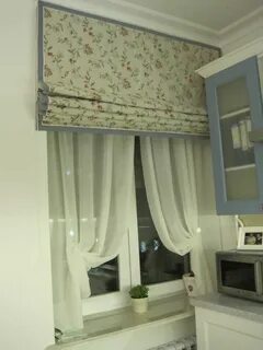 Римские шторы с тюлью