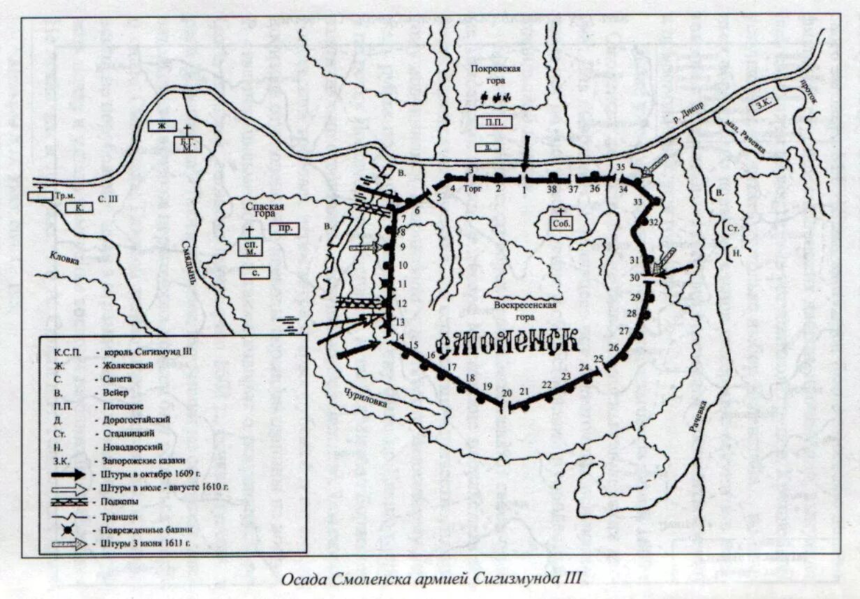 Осада Смоленска 1609. Осада Смоленска 1609-1611 карта. Героическая оборона Смоленска 1609-1611. Оборона Смоленска 1609-1611 схема. Осада смоленска войсками сигизмунда 3