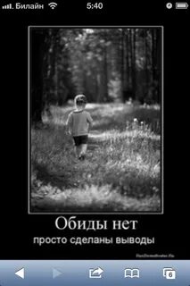 Ничего я не в обиде