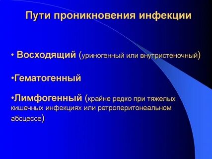 Восходящая инфекция