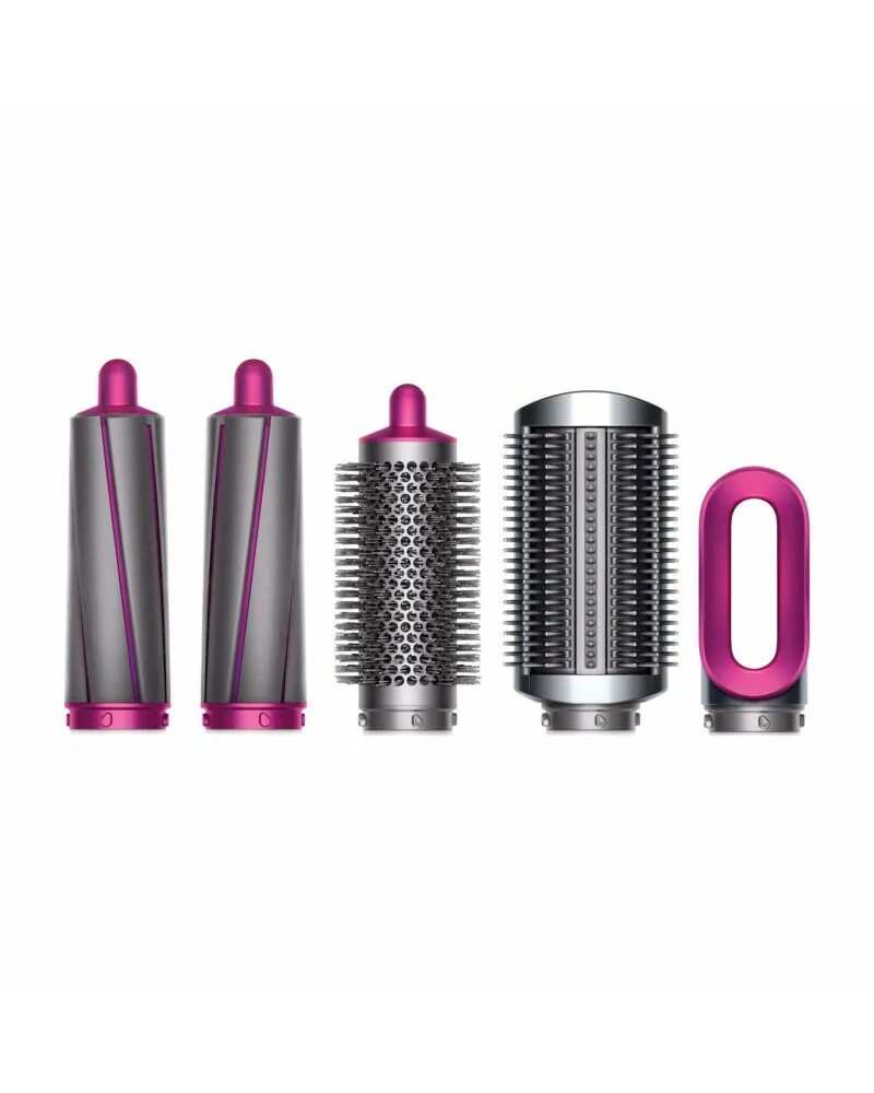 Дайсон мультистайлер купить. Dyson Airwrap hs01. Dyson Airwrap hs01 Fuchsia. Стайлер Дайсон фуксия. Dyson Airwrap насадки.