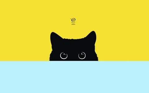 ...Gatos, Vector, Gato, Vistoso, Minimalista, Simple en el escritorio de tu...