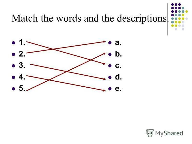 3 match the words and word combinations