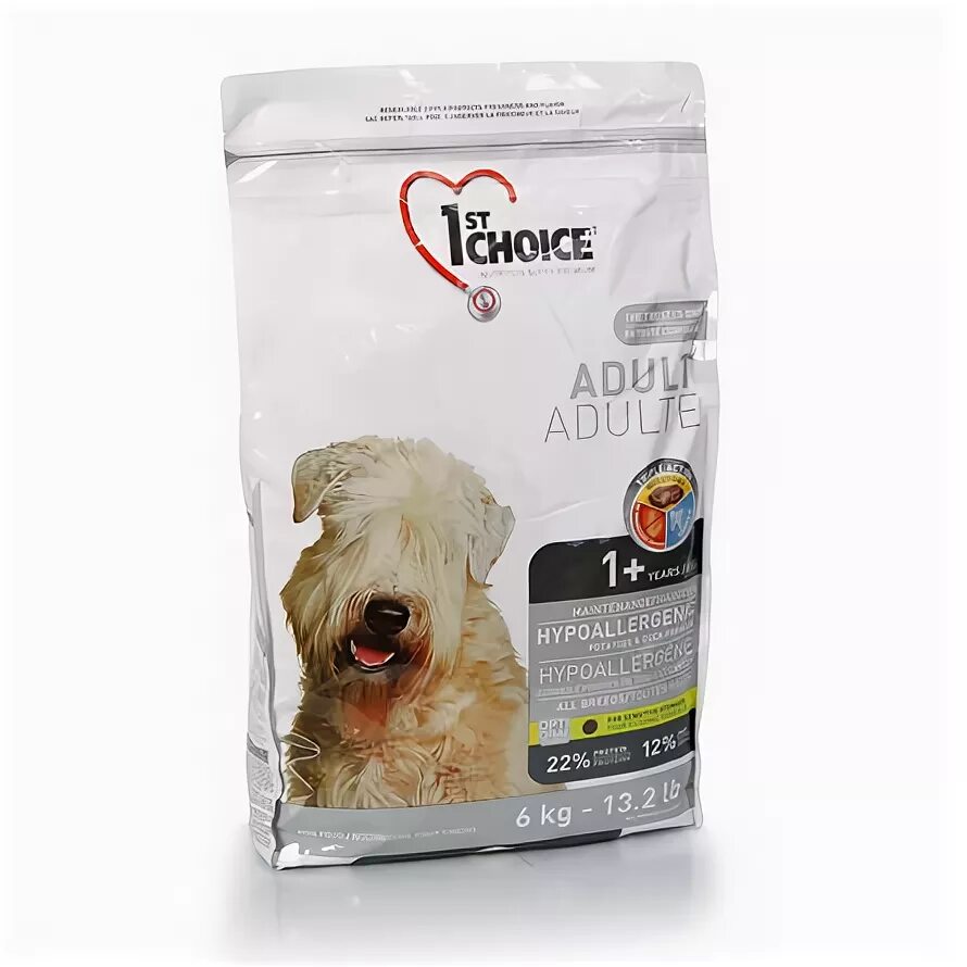 Кормы choice собаки. 1st choice Hypoallergenic all Breeds. Корм для собак 1st choice Adult утка с картофелем 12 кг. 1st choice для собак гипоаллергенный. 1st choice Hypoallergenic all Breeds для собак, гипоаллергенный, с уткой, 4.5 кг.