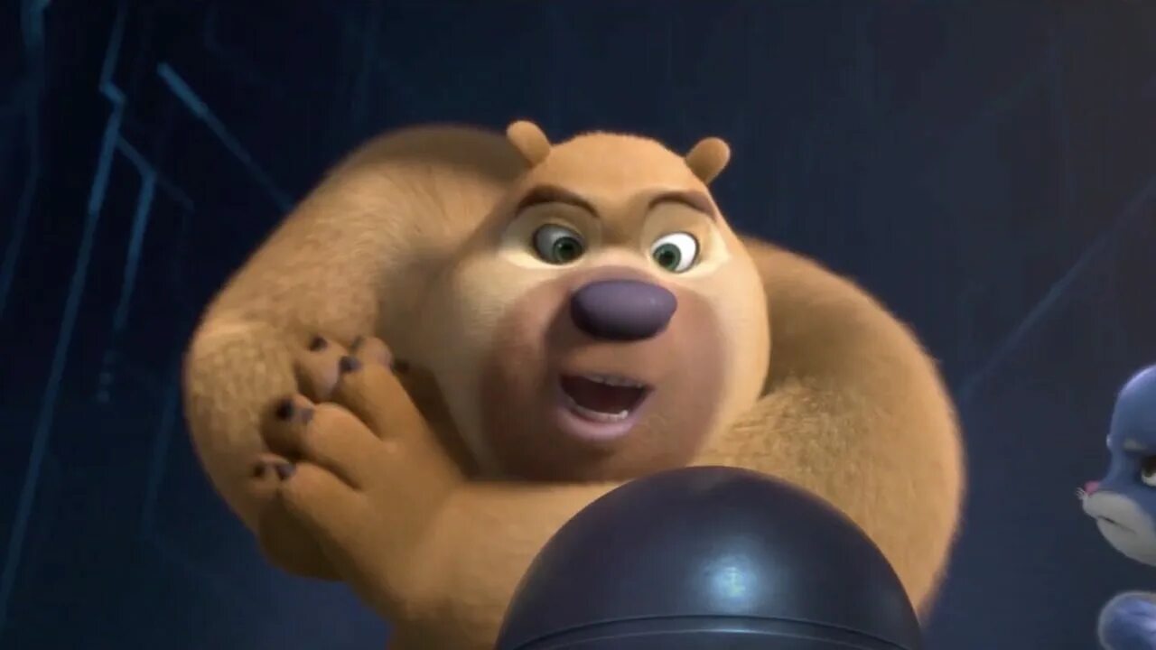 Братишки побег. Эви из мультфильма побег из космоса. Медведи соседи побег из космоса.