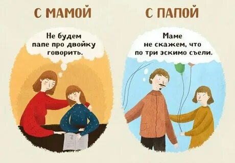 У тебя мама папа был