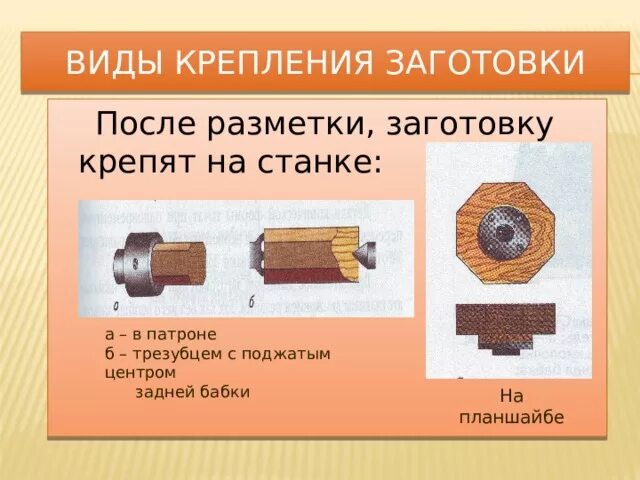 Прежде чем установить заготовку