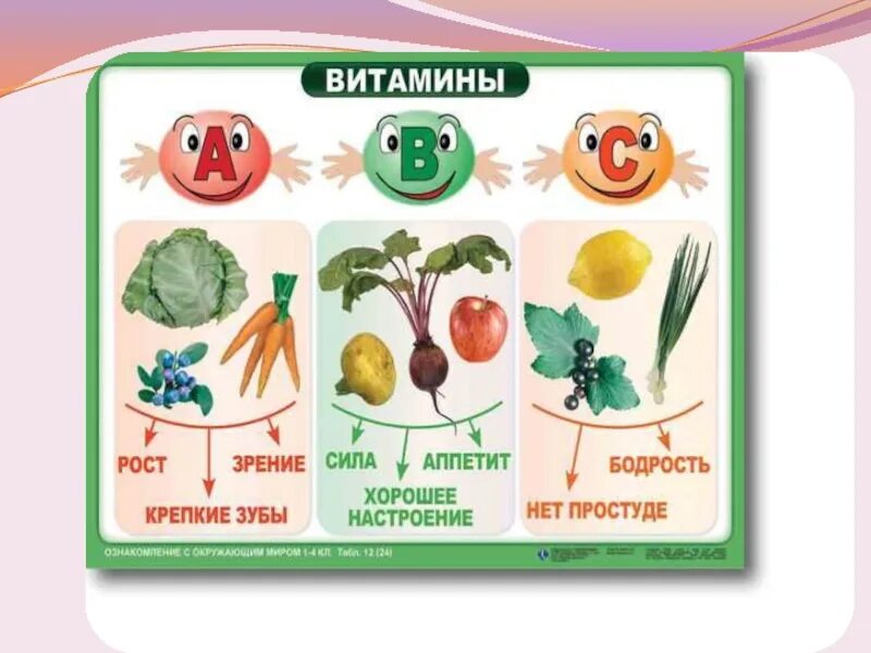 Овощи 1 класс