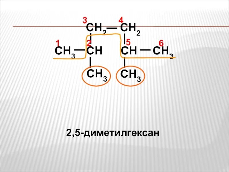 Составьте структурную формулу 2 2 диметилгексана