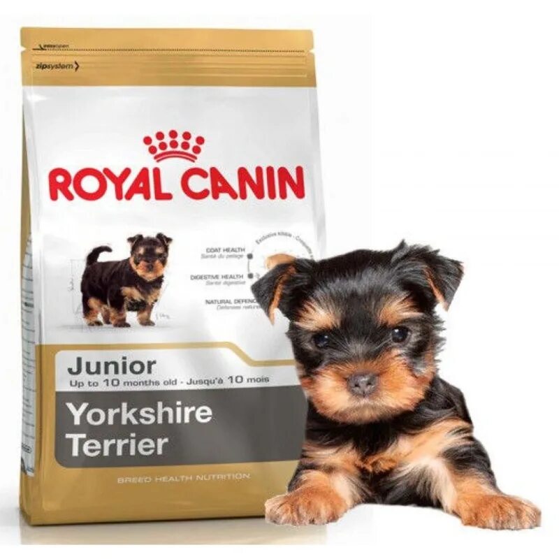 Йорк корм грамм. Корм Royal Canin Yorkshire Terrier. Роял Канин для собак мелких пород Йоркширский терьер. Корм Роял Канин для собак мелких пород щенков йорков. Корм для щенков йоркширского терьера.