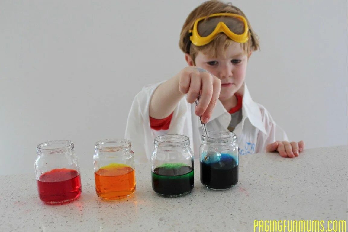 Эксперименты для детей. Эксперименты с красками. Химические опыты с водой. Детское экспериментирование.