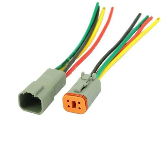 Разъём 2х контактный ваз. 5, 2pin, с/пров. 5. Разъём 4 контактный ваз. Dj7021-1.