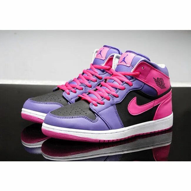 Кроссовки женские 34 размер. Nike Air Jordan 1 Purple. Nike Air Jordan 1 Pink.