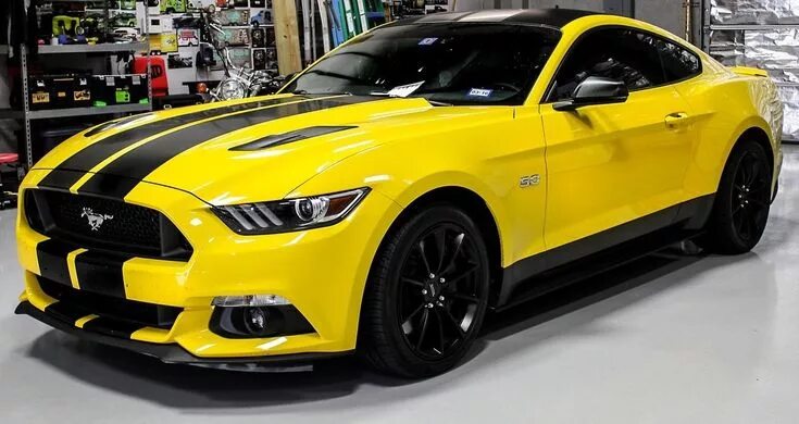 2015 Ford Mustang EcoBoost in Triple Yellow 141