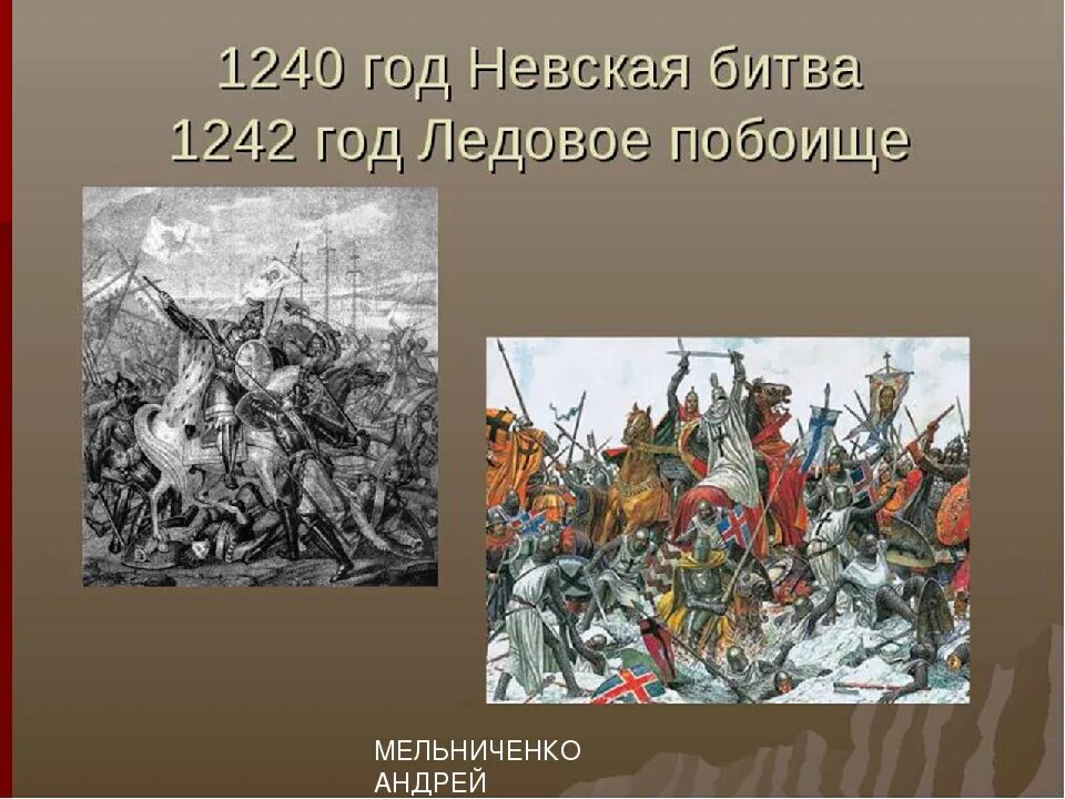 Дата сражения невской битвы. Невская битва и Ледовое побоище. Куликовская битва и Ледовое побоище.