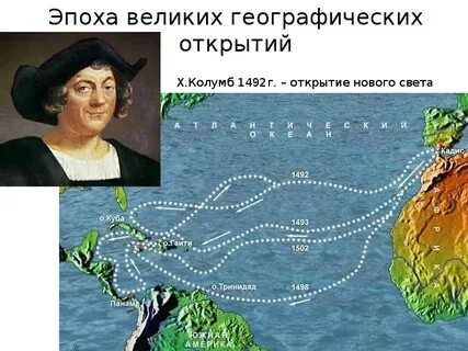 Эпоха великих географических открытий пятый класс