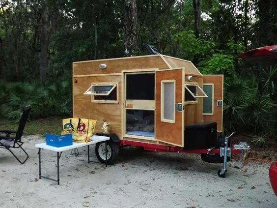 Прицеп дача сделать своими руками Compact Teardrop Trailer: Exciting Adventure in 11 Steps Teardrop trailer, Diy t