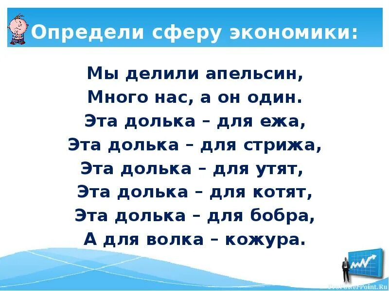 Определи сферу экономики мы делили апельсин. Мы делили апельсин много нас а он один эта долька для ежа. Эта долька – для ежа, эта долька – для стрижа,. Мы делили апельсин много нас а он один это долька для Никиты.