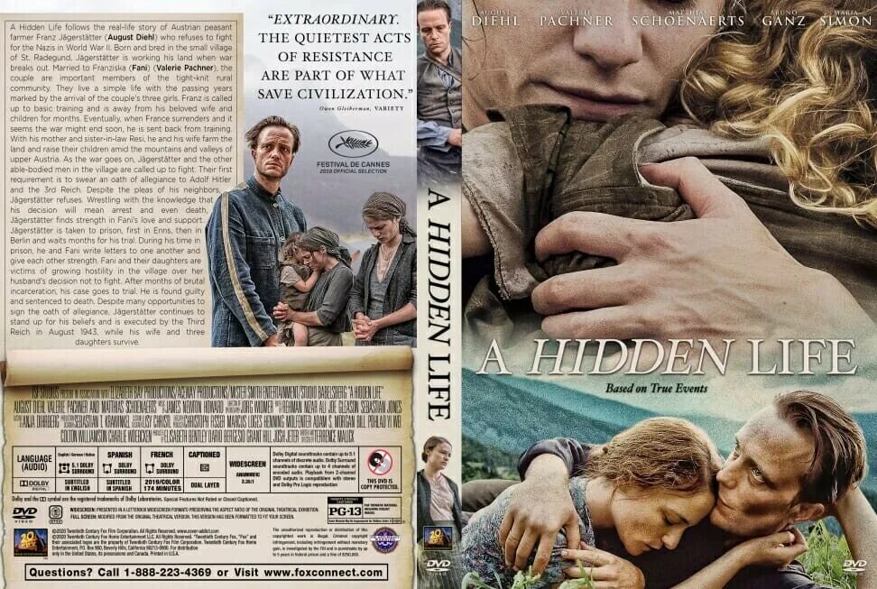 Тайная жизнь a hidden Life. Hidden Life 2019. Новая жизнь DVD.