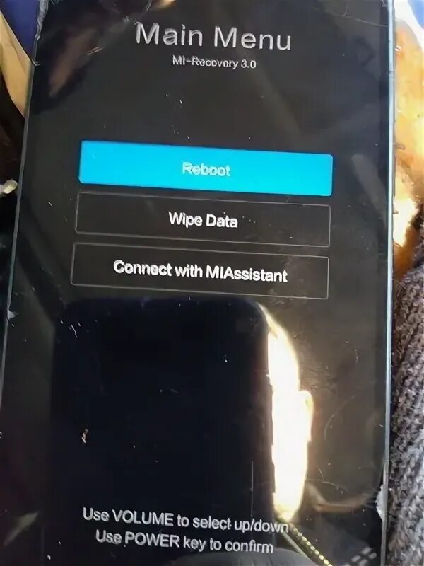 На экране телефона появился main menu. Сервисное меню Сяоми. Меню перезагрузки Xiaomi. Сервисный режим Xiaomi. Команда сервисного меню ксиоми.