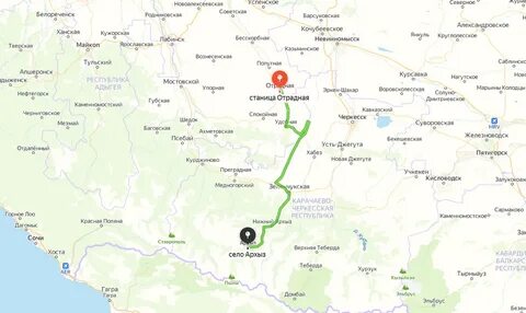 Карта погоды отрадная краснодарский