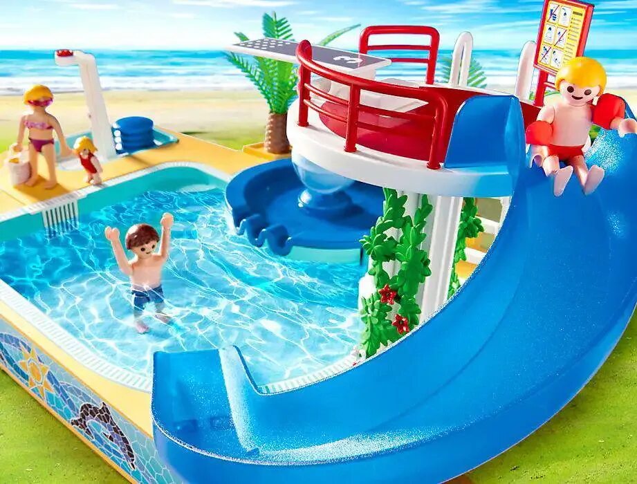 Бассейн для детей с 4 лет. Плеймобил 4858. детский бассейн с фонтаном playmobil. бассейн плеймобил каникулы. playmobil 6669.