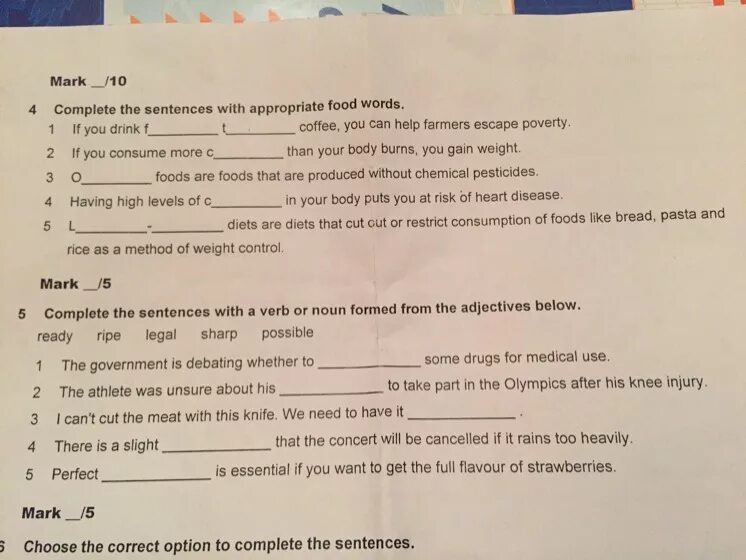 Complete the sentences with the. Complete the sentences ответы. Choose the correct Word. Choose the correct options. Use the phrases to complete the dialogue