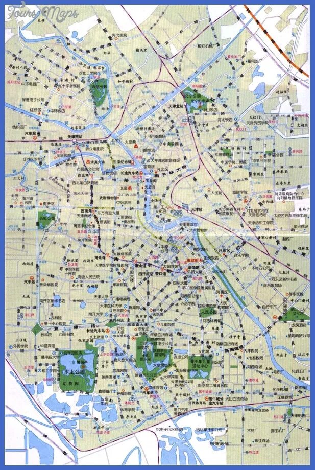 Тяньцзинь на карте. Tianjin Tourist Map. Тяньцзинь карта города парки. Tianjin Map достопримечательности.