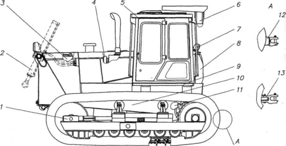 Как работает трактор т. Устройство бульдозера т-170. трактор т-170 технические характеристики. схема трактора гусеничного т 150. трактор т 70 схема.