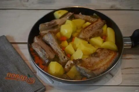 Рецепт ребрышек с картошкой в кастрюле