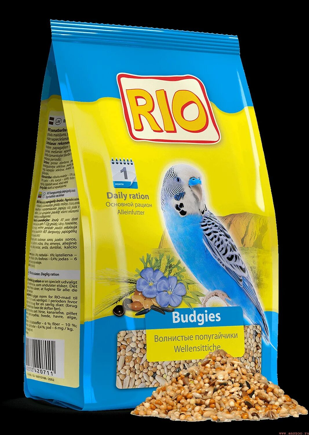 Корм Рио для волнистых попугаев 500 г. Rio, корм для волнистых попугаев, 500 г. Корм Rio для волнистых попугаев. Рио корм для волнистых попугаев основной 500 г.