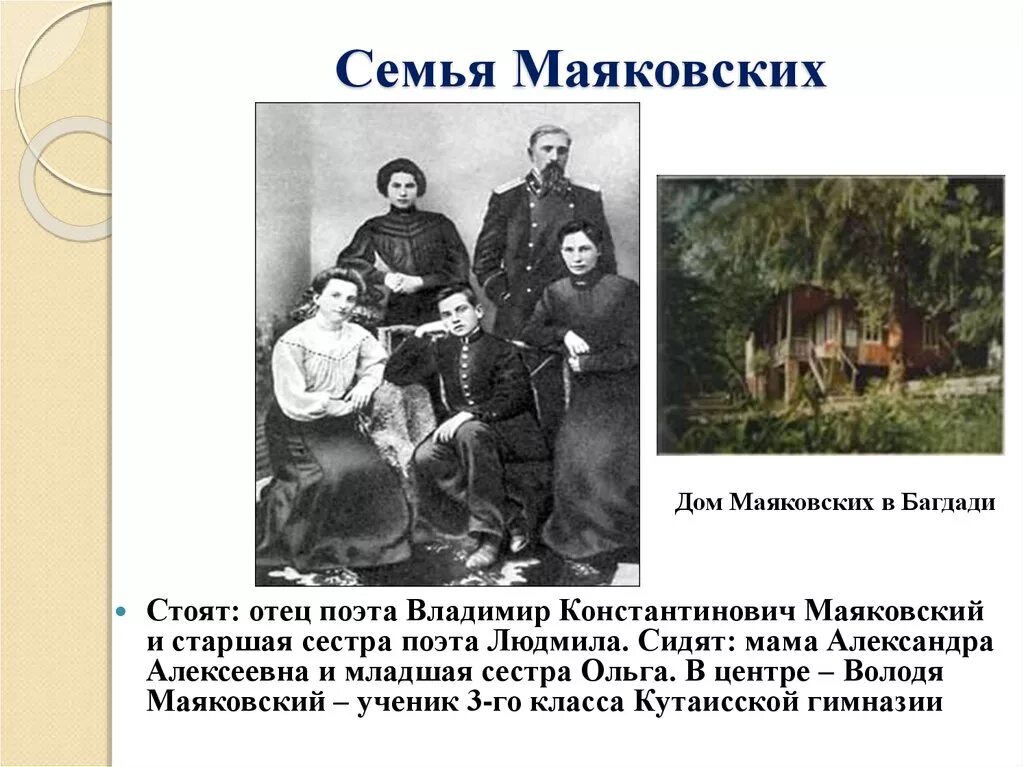 Семья Маяковского.