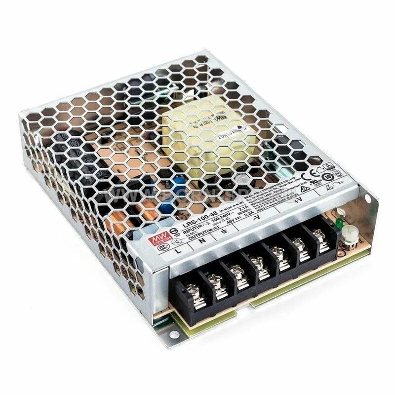 Блок питания 100w 48v. Блок питания mean well lrs-100-48. lrs-100-48. блок питания mean well 24в. блок mean well 48v.