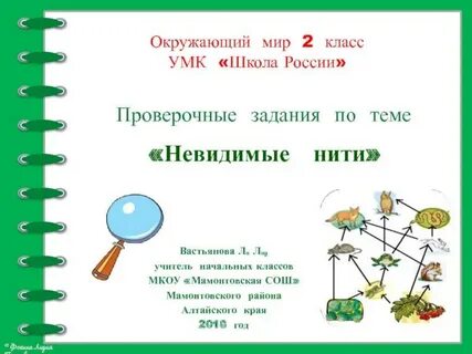 Невидимые связи окружающий мир